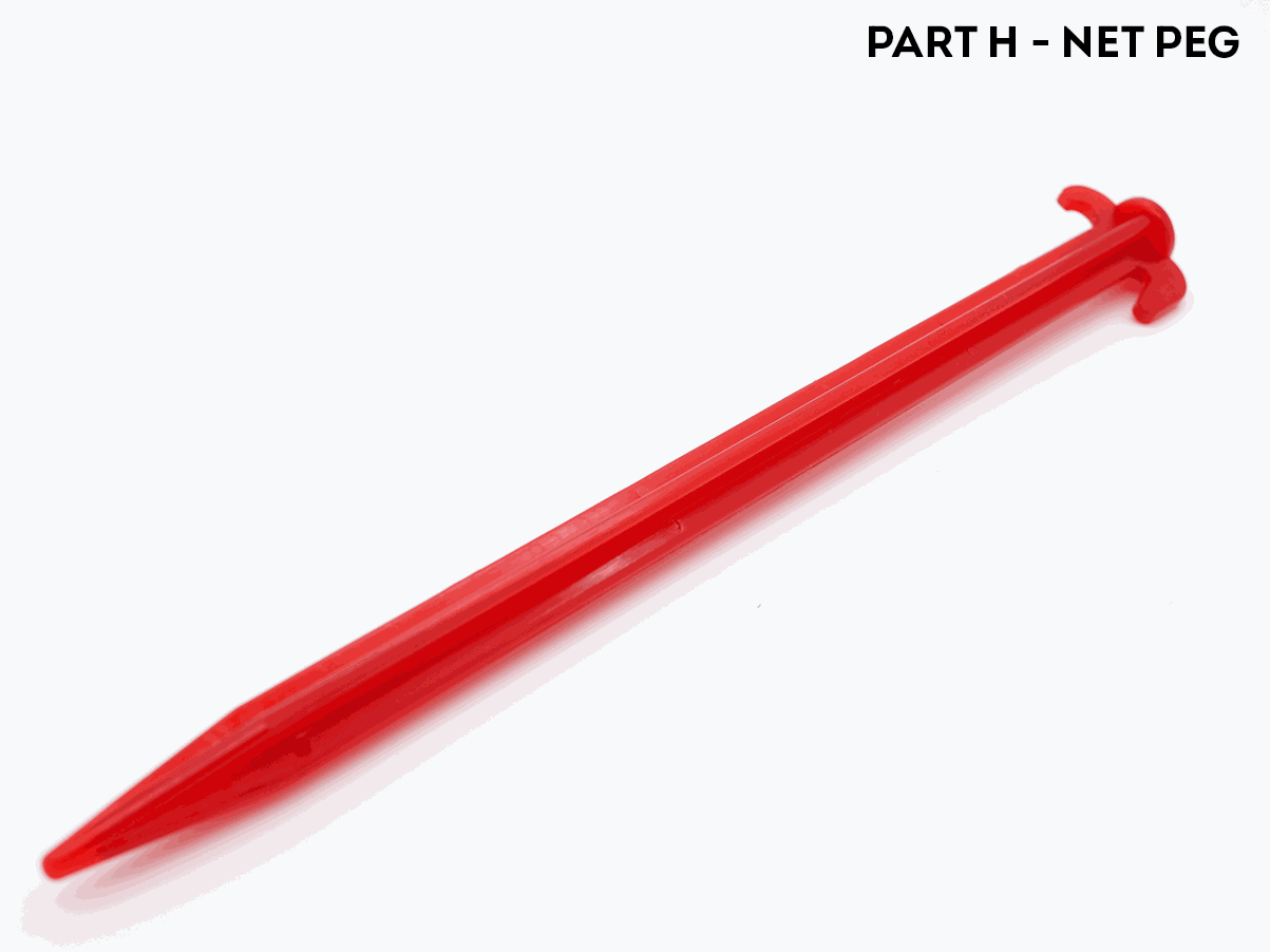 Spare Parts for OpenGoaaal - Part H Plastic Peg for Football Goal