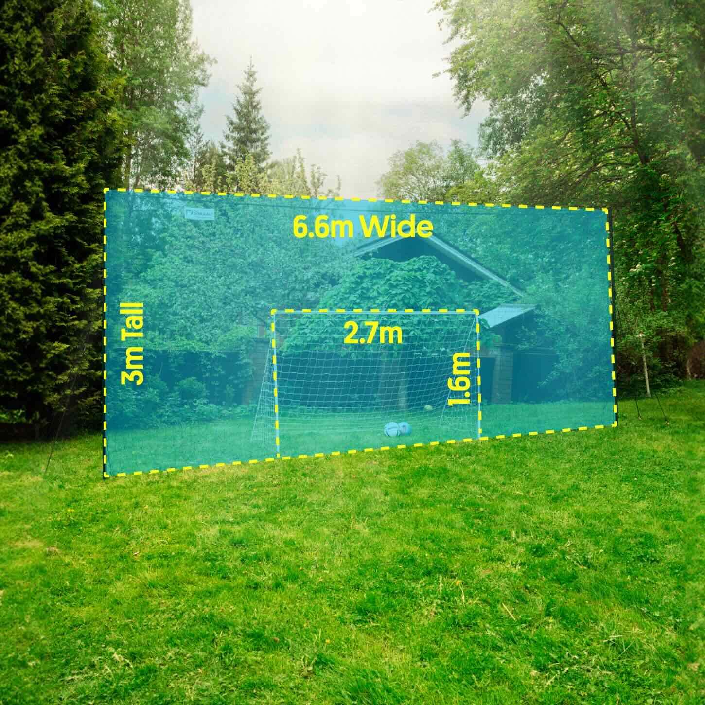 Open Goaaal® Baliza de Futebol 3-em-1 Treinador - STANDARD